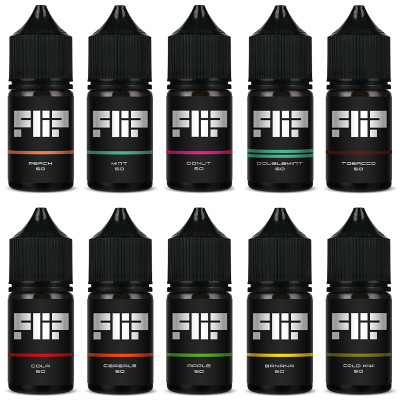 Жидкость на солевом никотине FLIP Salt 30 мл Жидкость на солевом никотине FLIP Salt 30 мл