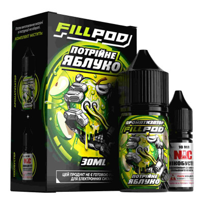 Жидкость на солевом никотине Fill Pod Salt 30 мл Тройное Яблоко Жидкость на солевом никотине Fill Pod Salt 30 мл Тройное Яблоко