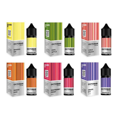 РІДИНА НА СОЛЬОВОМУ НІКОТИНІ OCTOBAR Classic SALT 30 МЛ РІДИНА НА СОЛЬОВОМУ НІКОТИНІ OCTOBAR Classic SALT 30 МЛ