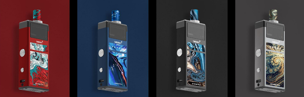 Электронные устройства для парения разных цветов