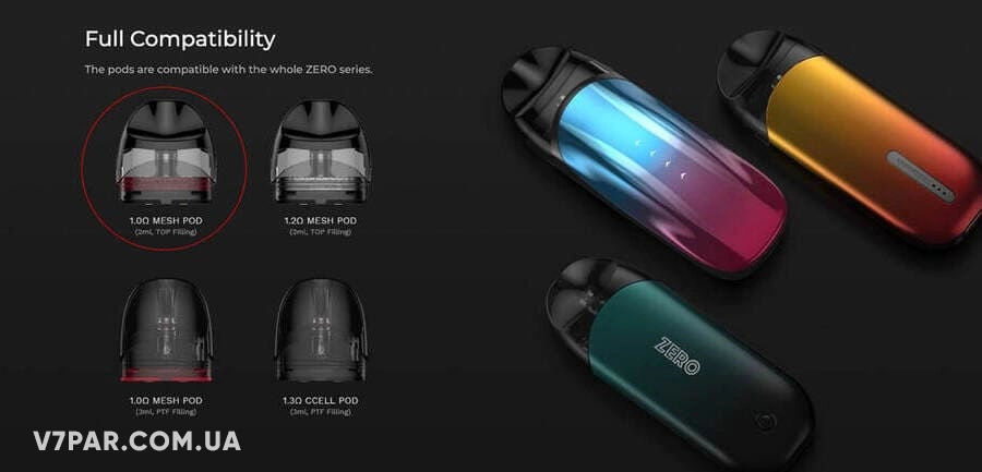 Купить Сменный картридж VAPORESSO ZERO S для всей линейки ZERO - удобная верхняя заправка и простое обслуживание