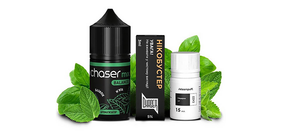 Жидкость Chaser Mix 30 мл Базилик Мята